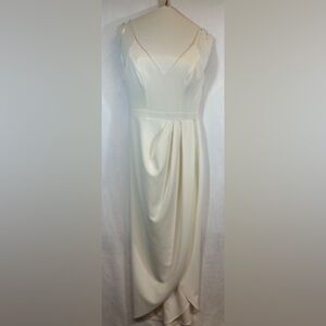 BHLDN Cream High Low Dress